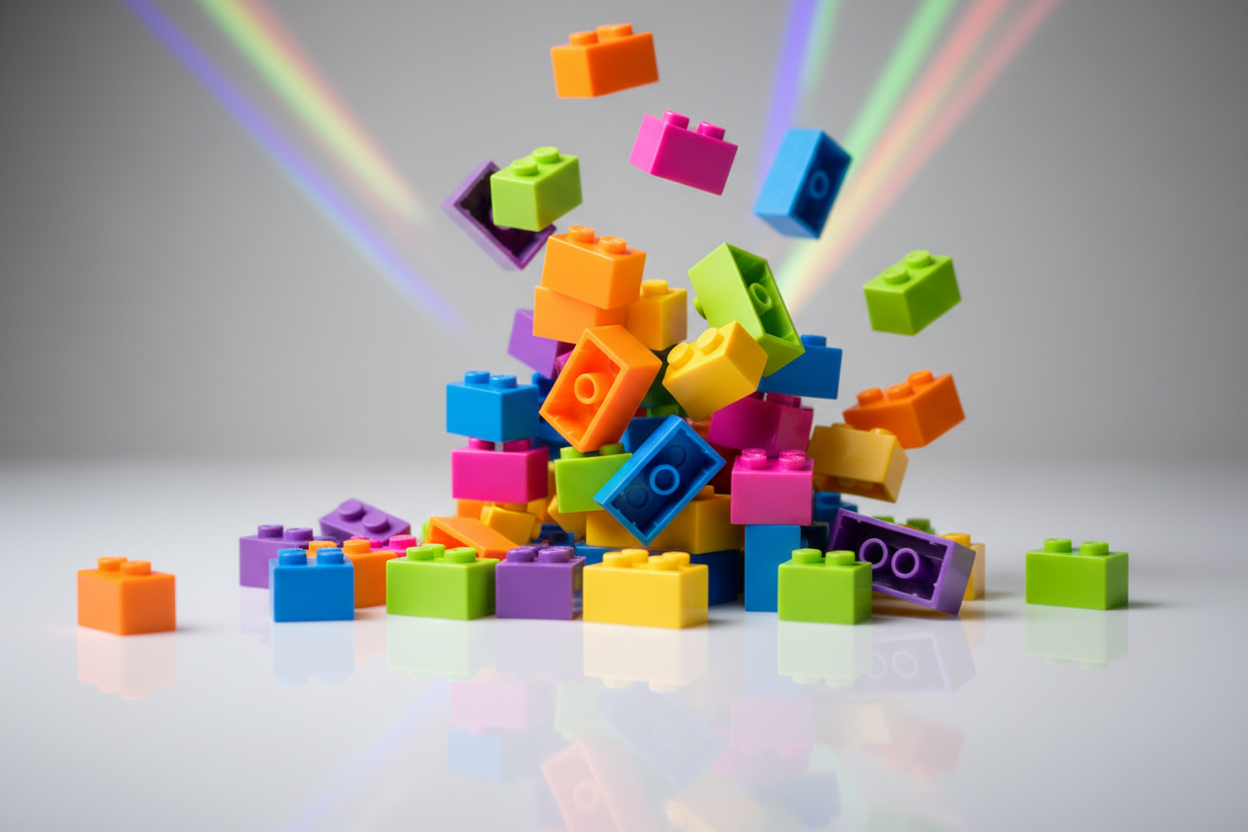 Mandel Klossar - Mysig Lego-scen